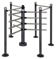 Р2М2/3 ХРОМ турникет роторный электромеханический полуростовой с гидромеханическим доводчиком