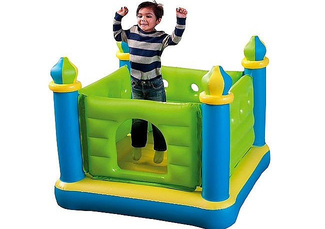 Детский надувной игровой замок-батут Intex 48257, 132х132х107 см
