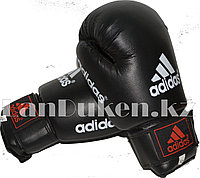 Боксерские перчатки OZ-8 черные с надписью и логотипом