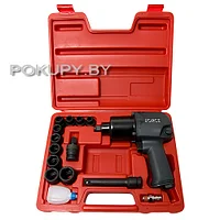 Пневмогайковерт 542 Нм (54,2кг) 7000 об.мин. с набором ударных головок 10-24 мм 14 предметов 1/2"