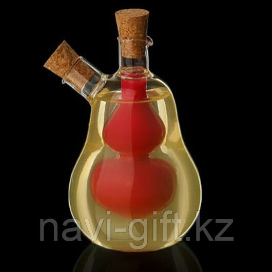 Бутыль для соусов и масла 2 в 1 "Фьюжн. Изгиб" стекло, ёмкости 180 и 20 мл - фото 1 - id-p45734586