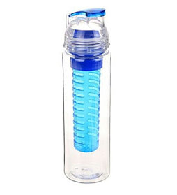 Бутылка питьевая Tasty с отсеком для фруктов, 750 мл, голубая