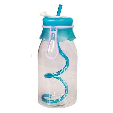 Бутылочка детская с трубочкой [420 мл] (Голубой) - фото 1 - id-p45735312