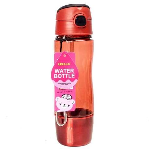 Бутылка для воды с трубочкой и съёмным стаканчиком WATER BOTTLE (Янтарный) - фото 1 - id-p45735316