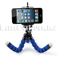 Гибкий штатив-тренога для смартфона синий