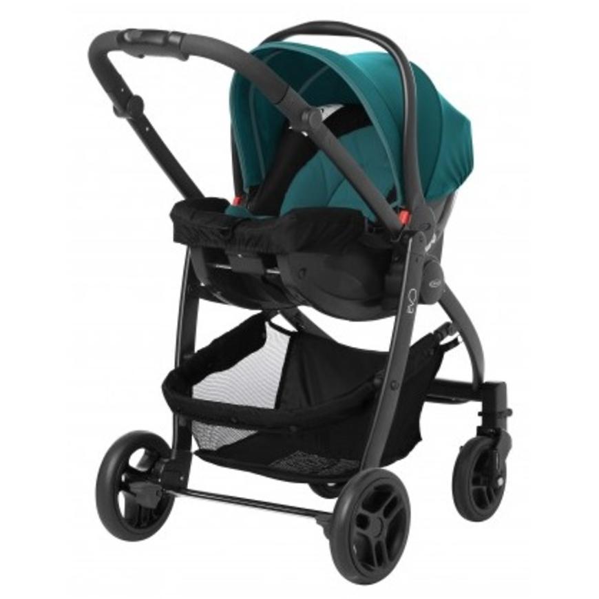 Коляска 3 в 1 Graco EVO TRIO Harbor Blue