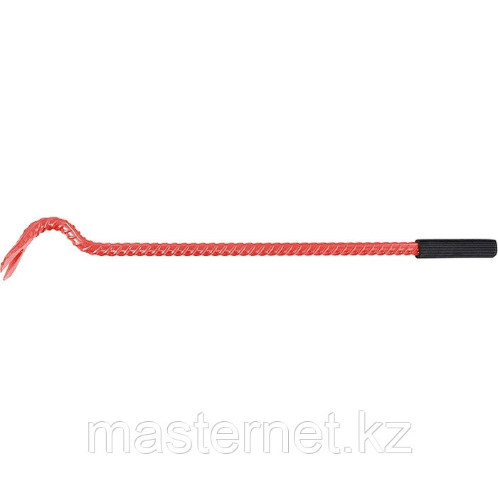 Лом-гвоздодер, 600 мм, арматурный, диаметр 17 мм, резиновая ручка// Россия