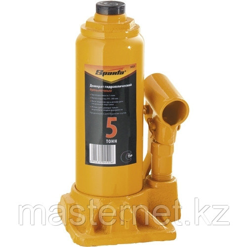 Домкрат гидравлический бутылочный, 5 т, h подъема 195-380 мм SPARTA 50323