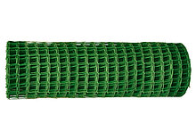 Заборная решетка в рулоне, ширина 2 метра, длина 25 метра, ячейка 50х50 мм - зелёная  64541