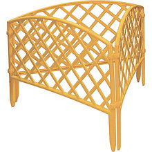 Забор декоративный серия "Плетенка", 24 х 320 см, цвет желтый, PALISAD, 65001