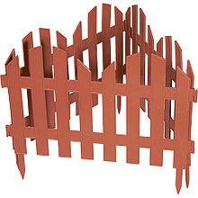 Забор декоративный серия "Ренессанс", 28 х 300 см, цвет терракот, PALISAD, 65025