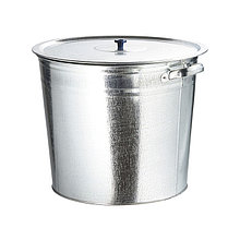 Бак для воды 32 литра, оцинкованный с крышкой (крышка с ручкой), без крана, 67549