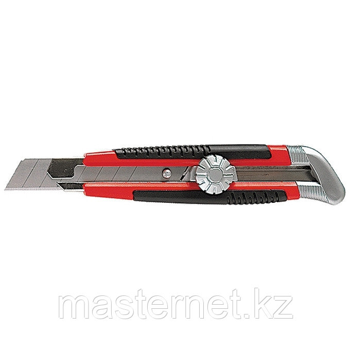 Нож, 18 мм, металлическая направляющая, выдвижное лезвие,  винтовой фиксатор лезвия MATRIX 78914