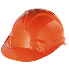 Каска защитная оранжевая, из ударопрочной пластмассы, СИБРТЕХ 89113