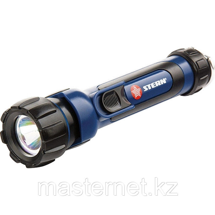 Фонарь светодиодный, 1 яркий Led, противоударный, влагозащищённый, 2хАА, Stern, 90520