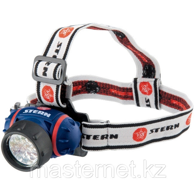 Наголовный фонарь, 14Led, светодиодный. 4 режима, 3хААА, Stern, 90563