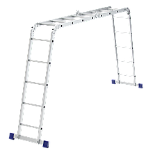 Лестница шарнирная из алюминия, 2х4+2х5, Сибртех, 97884