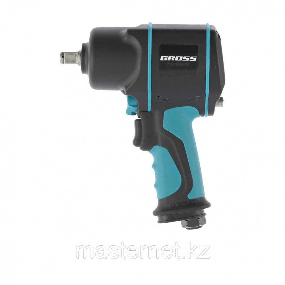 Гайковёрт пневматический ударный G1285, 1/2",TwinHammer, 1220Нм, 6500 об/мин, композитный// GROSS