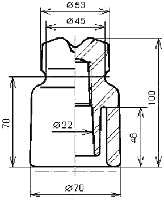 Изолятор ТФ-20, фото 2