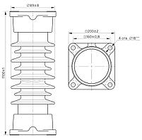 Изолятор ИОС-110-600 УХЛ1, фото 2