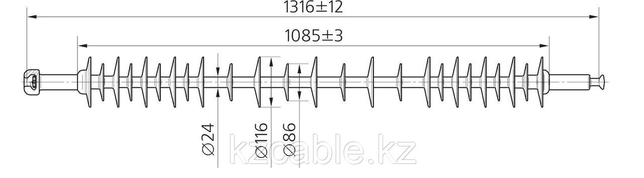 Изолятор ЛК 120/110-2 СС