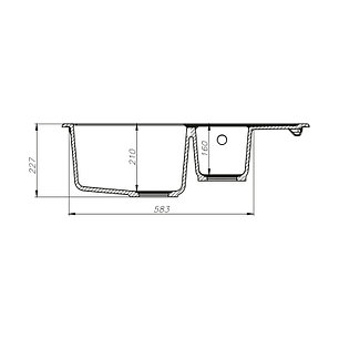 Мойка IDDIS VANE G V17G785i87 две чаши 1 1/2 780*500 серая   **, фото 2