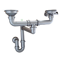 Мойка IDDIS VANE G V26B965i87 угловая 1 1/2 960*500 черная **, фото 2