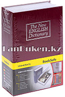 Книга-сейф с ключом The New English Dictionary красная 180x115x55 мм маленькая