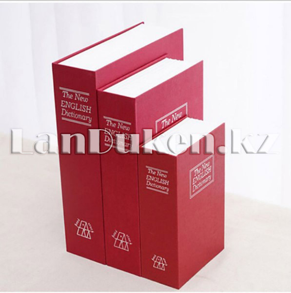 Книга-сейф The New English Dictionary красная 265х200х65 мм большая - фото 3 - id-p45787157