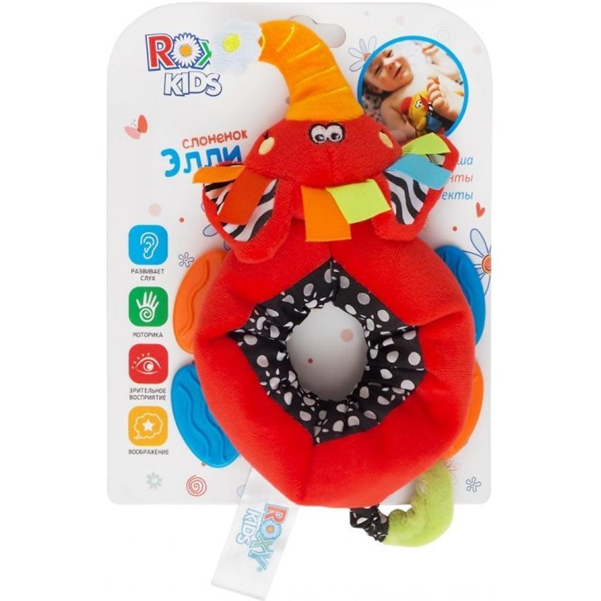 Погремушка на ногу Roxy Kids с прорезывателем Слоненок Элли