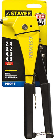 Заклепочник, STAYER ProFix "RX600" 3104, литой корпус, для заклепок d=2,4 / 3,2 / 4,0 / 4,8 мм - алюминий и сталь, фото 2