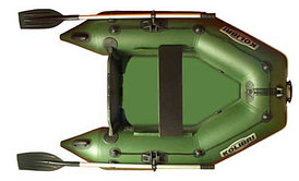 Лодка надувная Kolibri KM-200 (слань-коврик) Z84824 оливковый