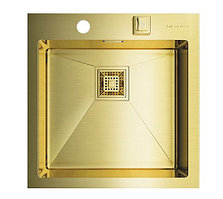 Кухонная мойка Omoikiri Akisame 46-LG (4993081) круглый выпуск нерж сталь 45 см