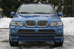 Накладки (обвес) под 4.8 на передний и задний бампера BMW X5 (E53) рестайлинг