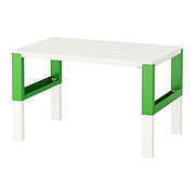 Письменный стол ПОЛЬ белый, зеленый 96x58 см IKEA, ИКЕА