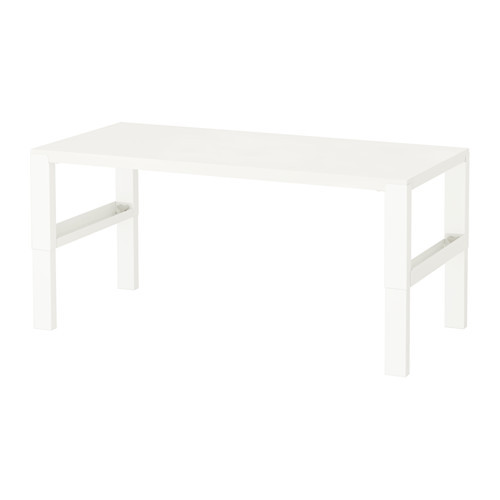 Письменн стол ПОЛЬ белый 128x58 см IKEA, ИКЕА