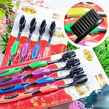 Зубная щётка GUANBO бамбуковая с турмалином, фото 2