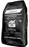Фильтрующий материал с активированным кокосовым углем AK47 12x40 (50л, 25кг), фото 2