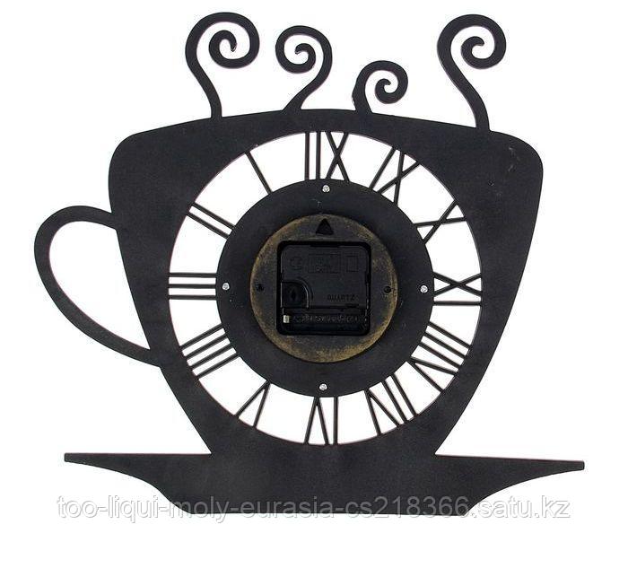 Часы настенные кухонные "Чашка кофейная с блюдцем", с напылением, хром - фото 3 - id-p45862169
