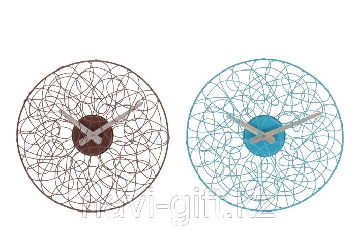 Часы настенные интерьерные "Объёмное плетение", d=33 см, микс