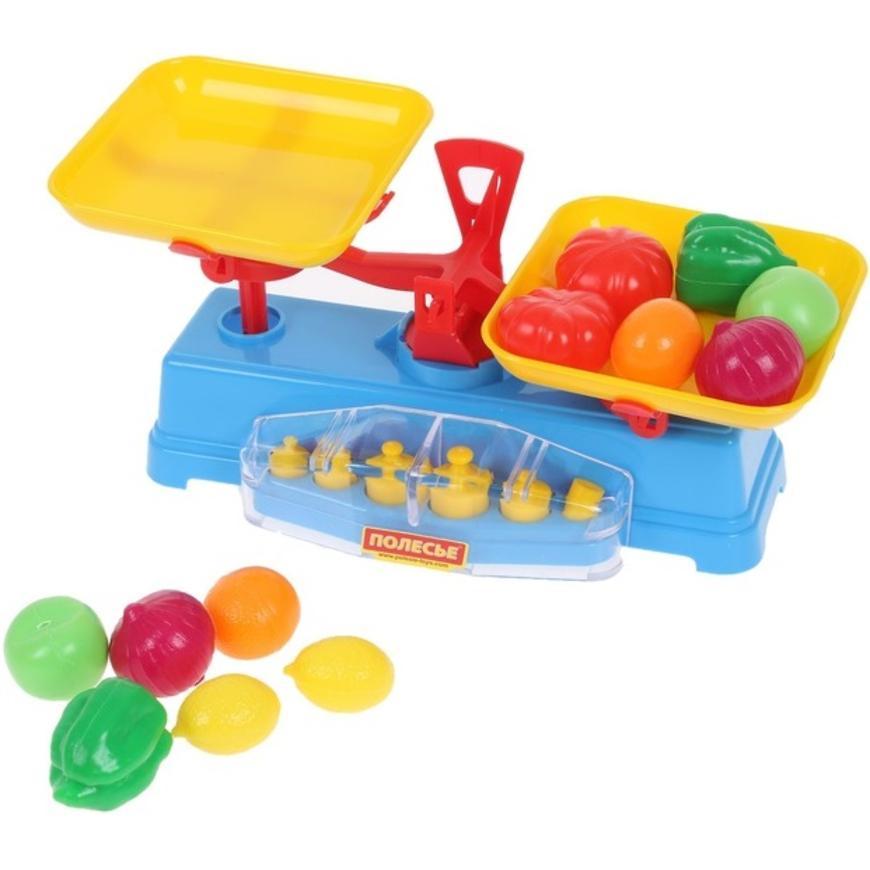 Игровой набор Полесье Весы+набор продуктов, 12 элементов