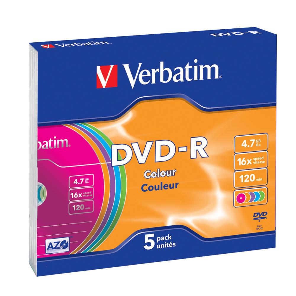 DVD-R 4.7GB Color Verbatim - фото 2 - id-p45866729