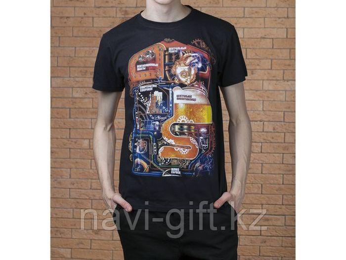 Футболка мужская "Collorista" Фабрика, р-р S /M / L / XL, 100% хлопок, трикотаж, фото 1