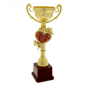 Кубок "За большое любящее сердце",8 см × 12,4 см × 28 см