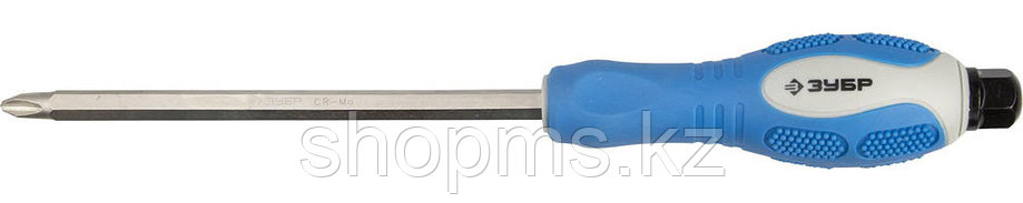 Отвертка ЗУБР "ПРОФИ АВТО" PH №3, 150мм, , ударная, сквозной Cr-Mo стержень с усилителем под ключ,, фото 1