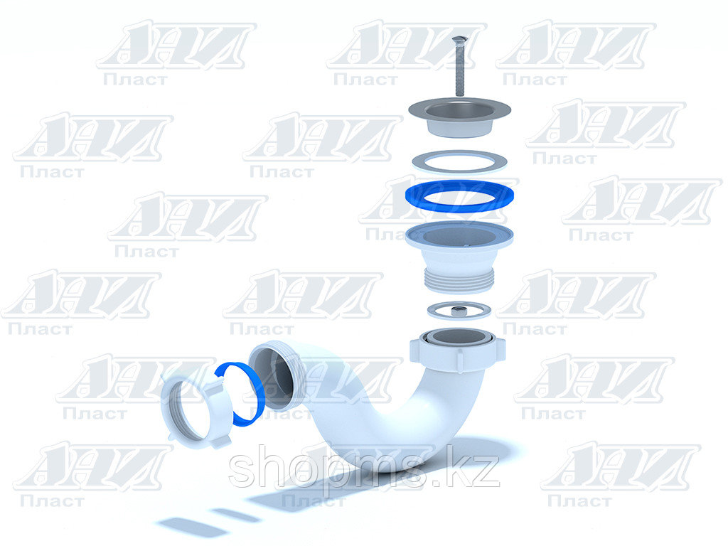 E110 Сифон АНИ для душевого поддона 1 1/2"*40: продажа, цена в Костанае ...