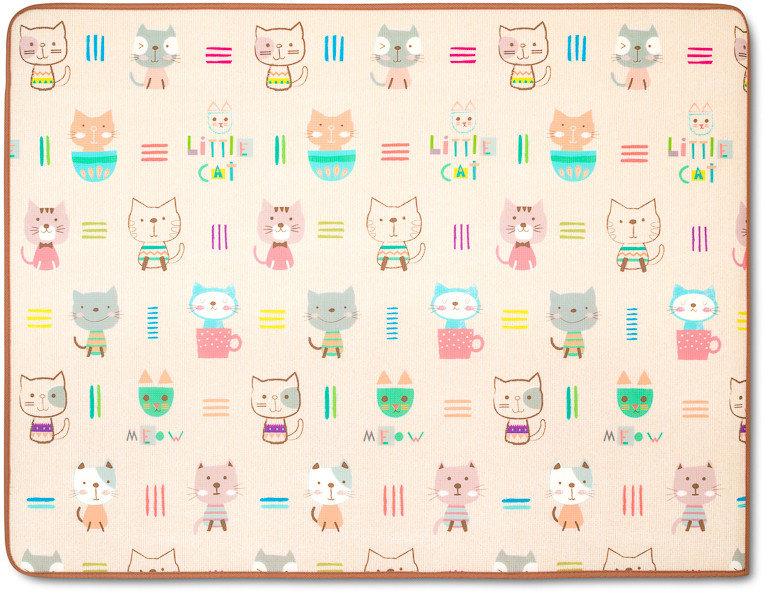 Игровой двусторонний коврик Парклон Котики+Веселый город 200*150*1см