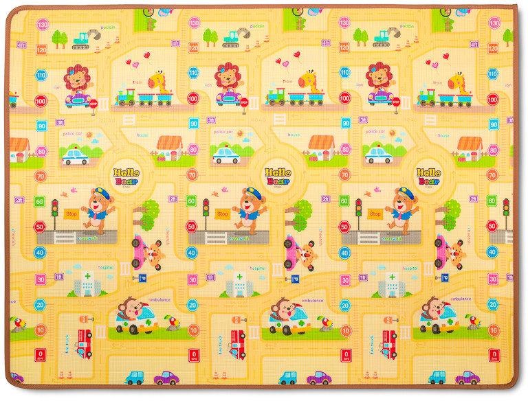 Игровой двусторонний коврик Парклон Котики+Веселый город 200*150*1см