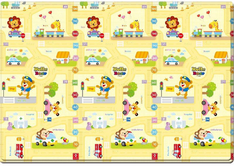 Игровой двусторонний коврик Парклон Котики+Веселый город 200*150*1см