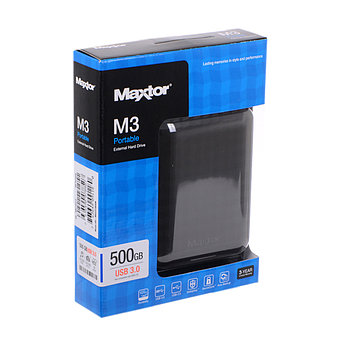 Внешний жёсткий диск Seagate (Maxtor) 500GB 2.5" STSHX-M500TCBM USB 3.0 Чёрный, фото 2